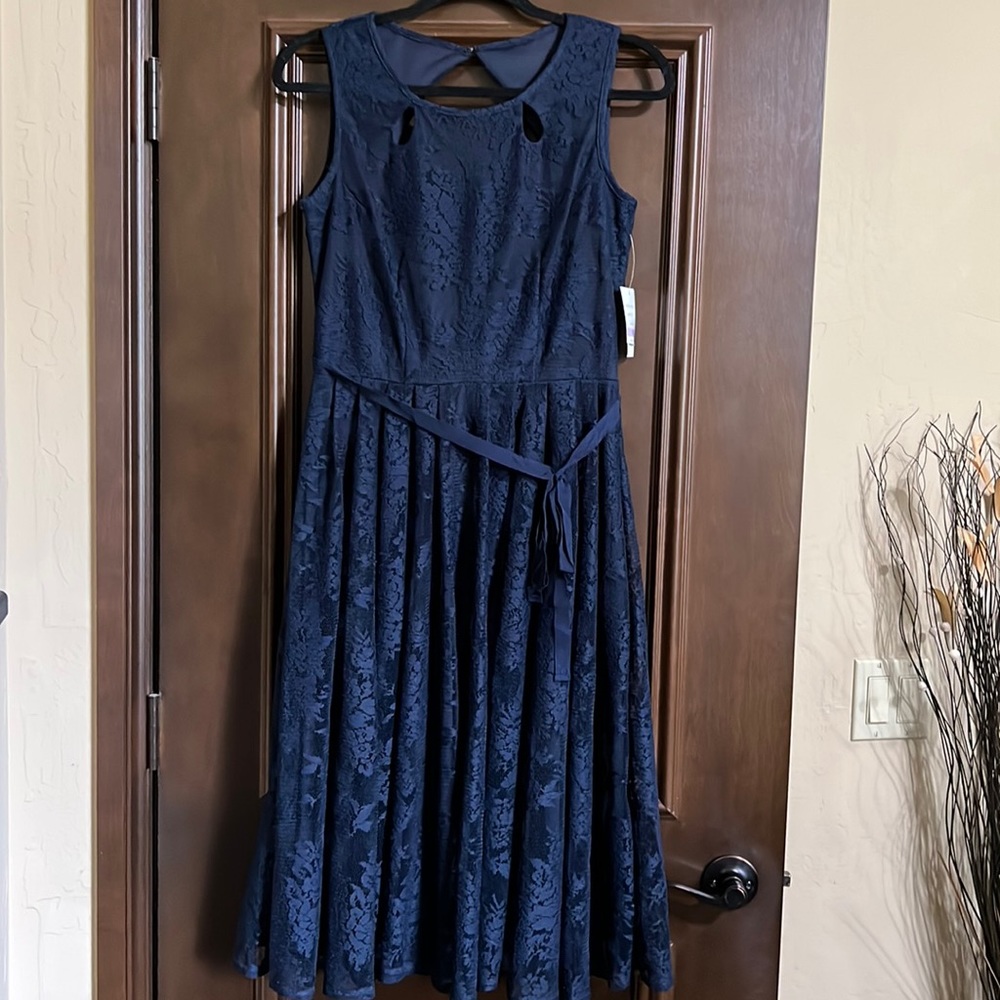 Navy Lace Dress